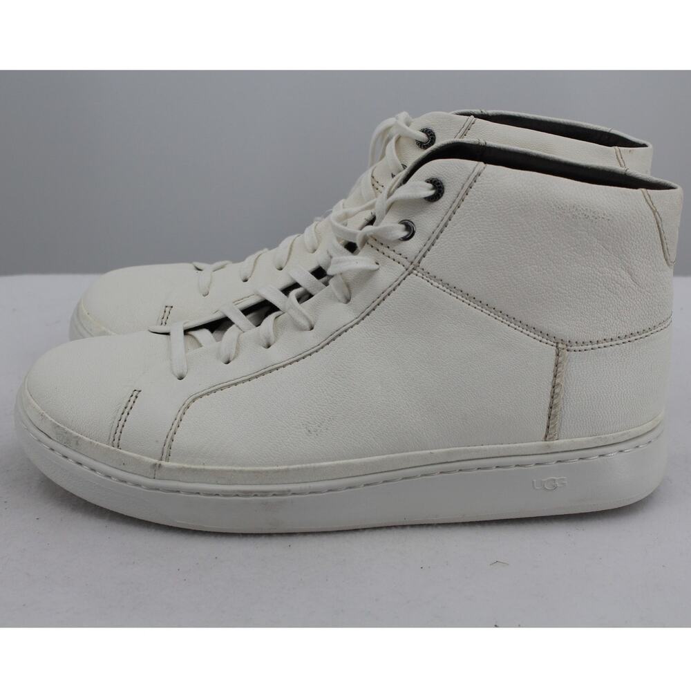 UGG Men's Size 10 Hi Top Lace Up Sneakers WHite
